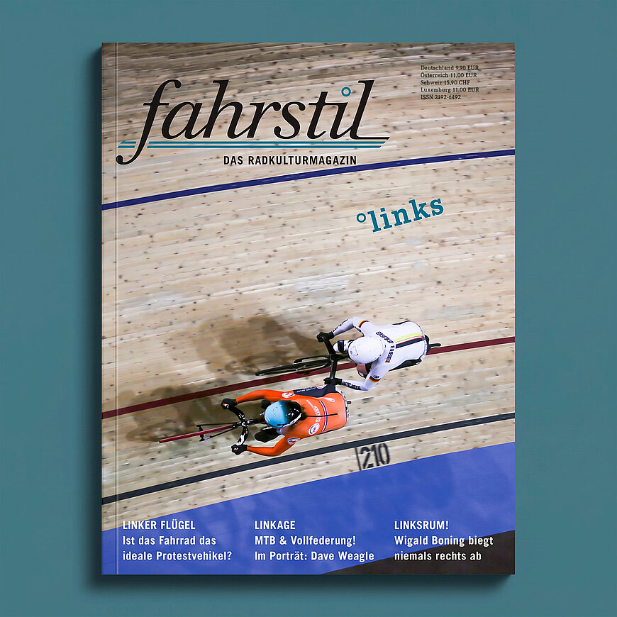 fahrstil Cover, Ausgabe links auf grünlichem Font